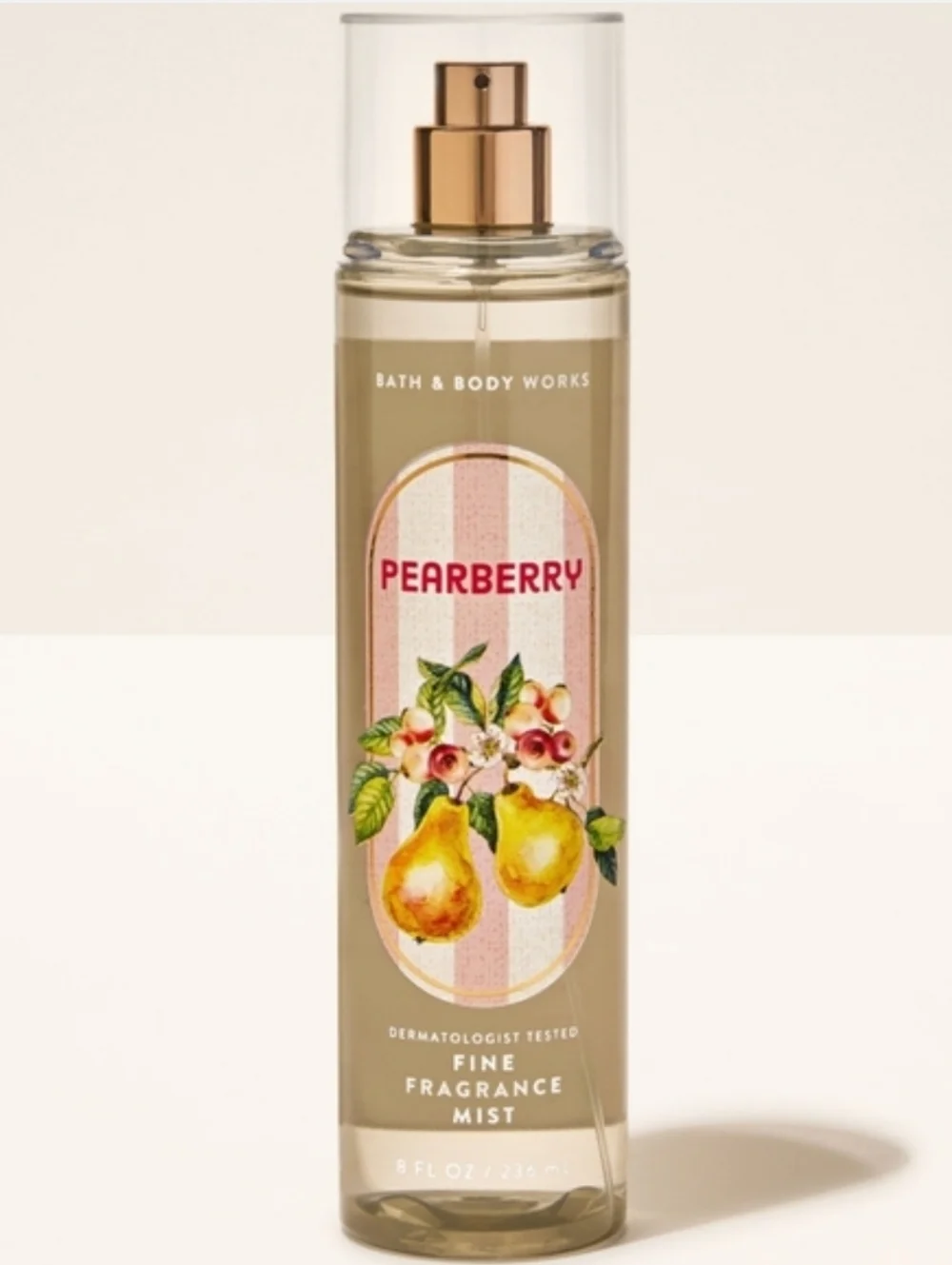 Bath & Body Works Pearberry Fine Fragrance Body Mist 8oz NEW RARE